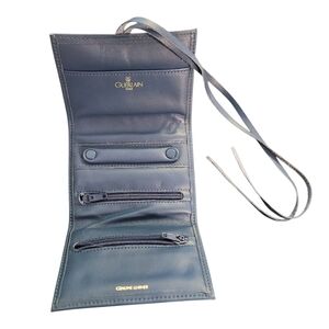 ***GUERLAIN Genuine Leather Blue Key Holder